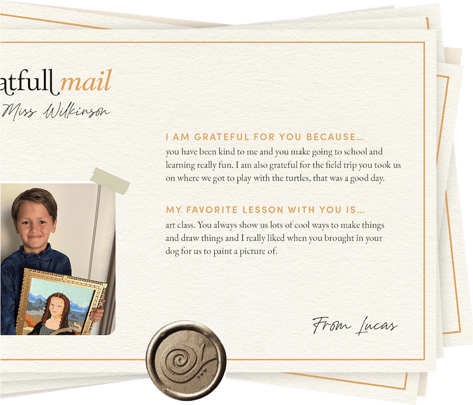 An example greatfull card