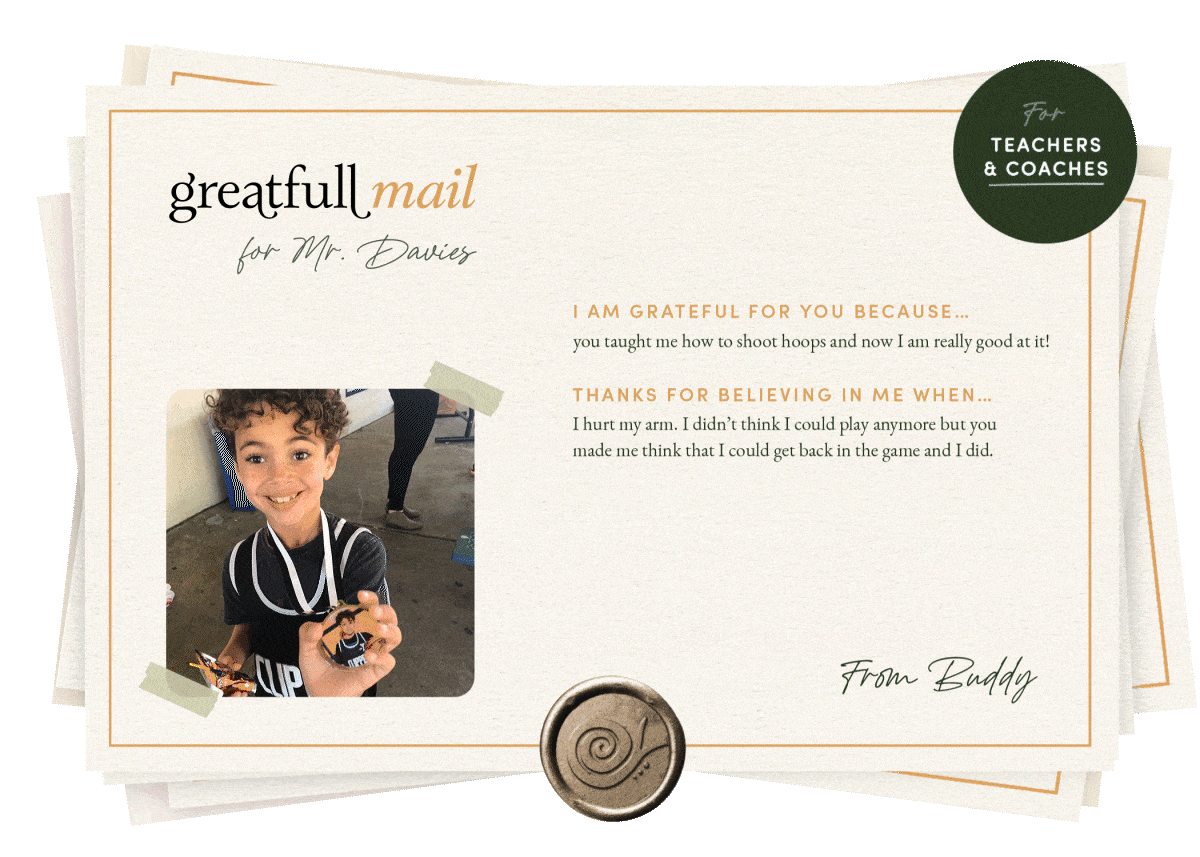 An example greatfull card