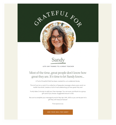 A screenshot of the invite people receive