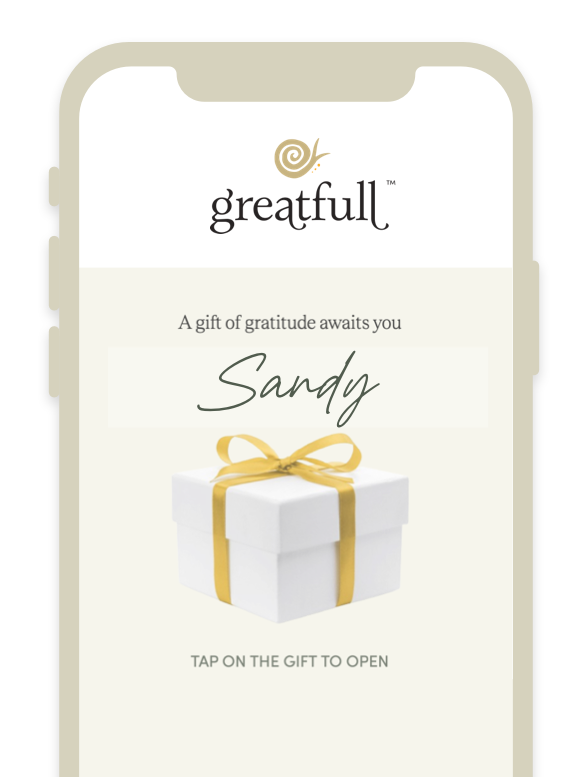 A screenshot of what the recipient receives